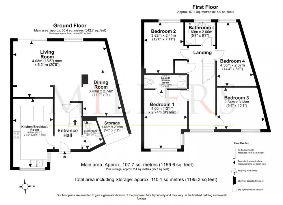 Floorplan for Beamish Close, North Weald