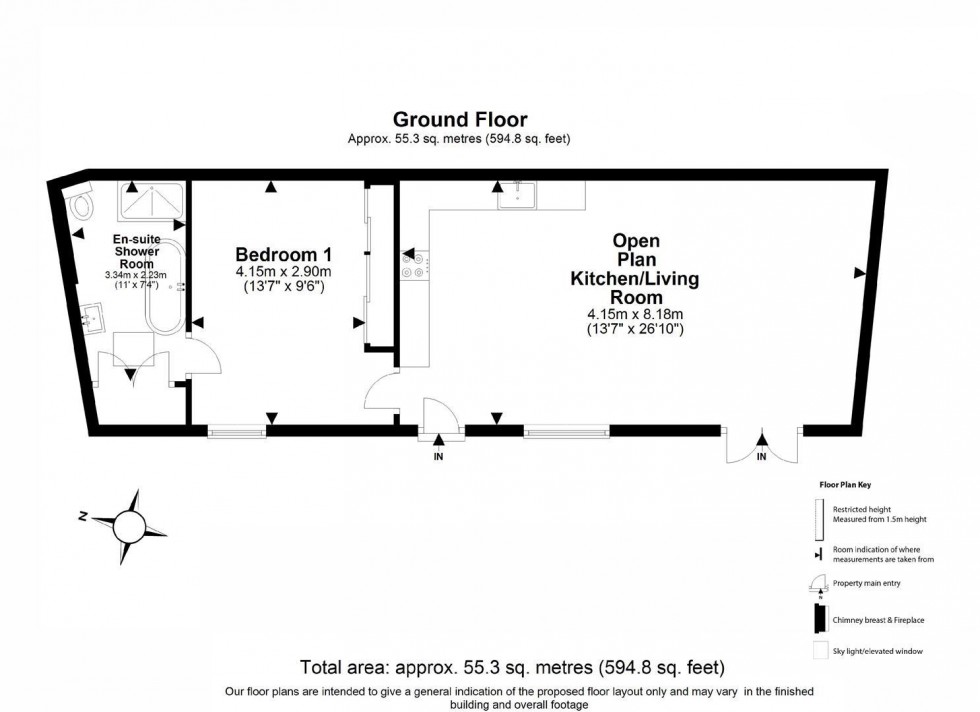 Floorplan for Abridge Road, Abridge