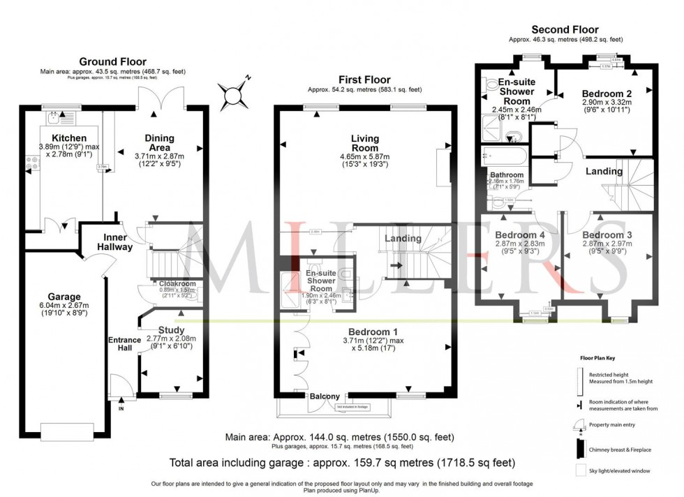 Floorplan for Woodlands, Station Road, Epping