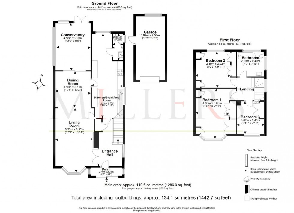 Floorplan for London Road, Abridge