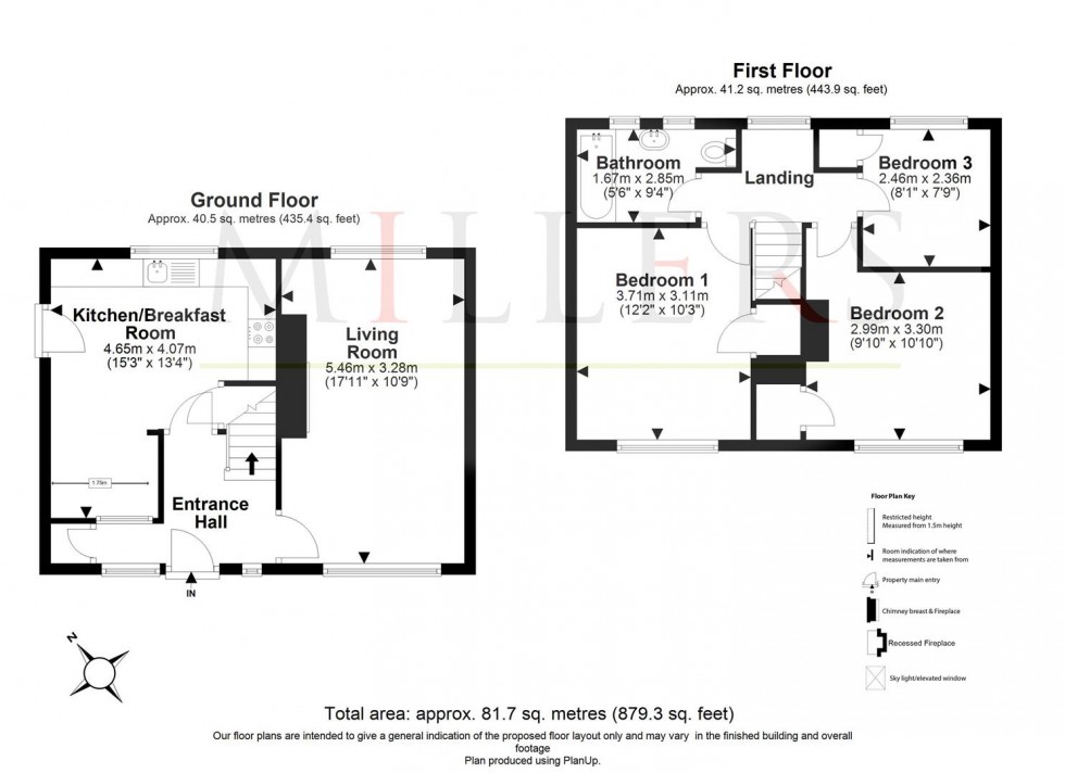 Floorplan for Bridge Hill, Epping