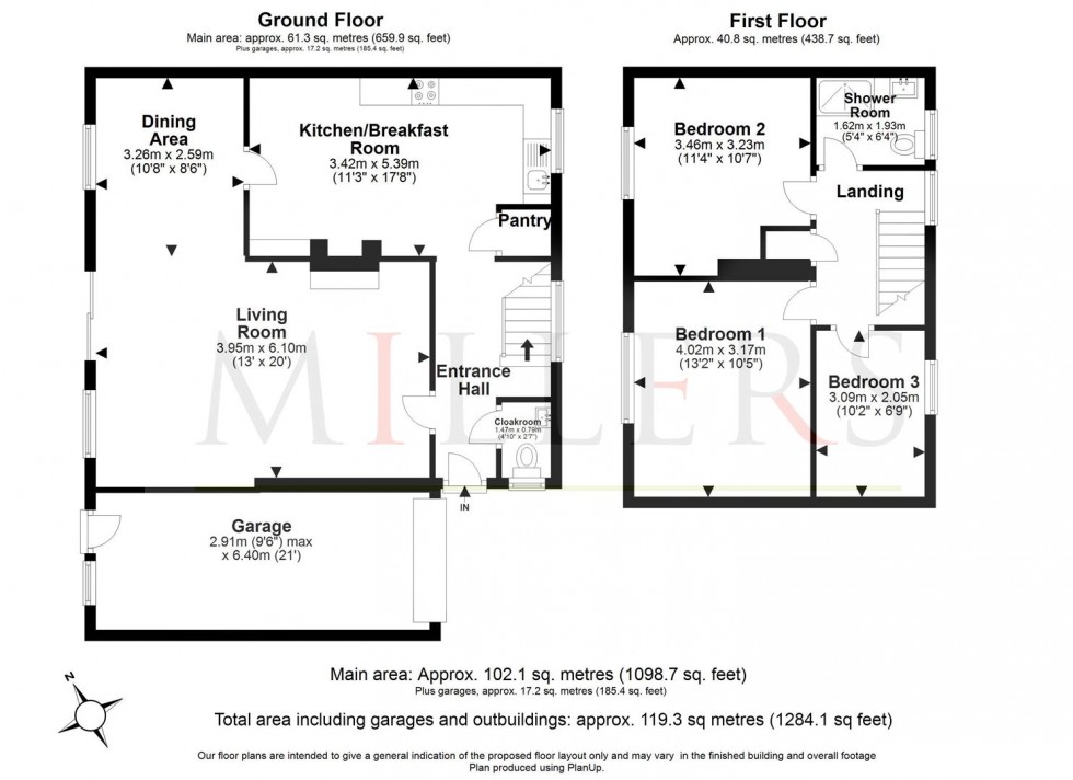 Floorplan for Beaconfield Road, Epping