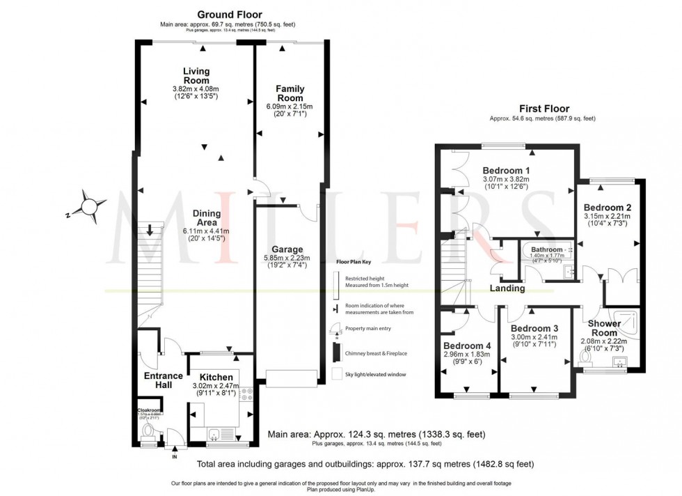 Floorplan for Warren Field, Epping