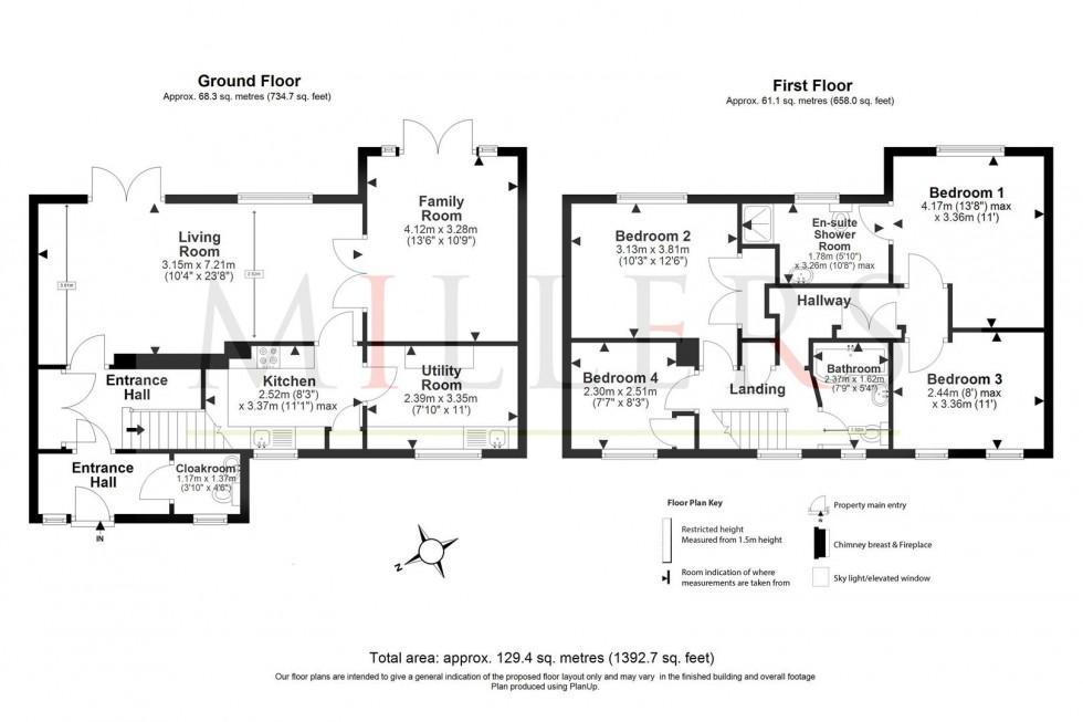 Floorplan for Beamish Close, North Weald