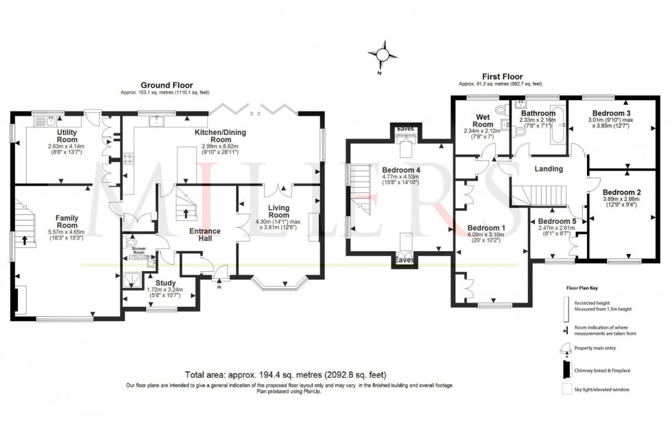 Floorplan for Epping Lane, Stapleford Tawney