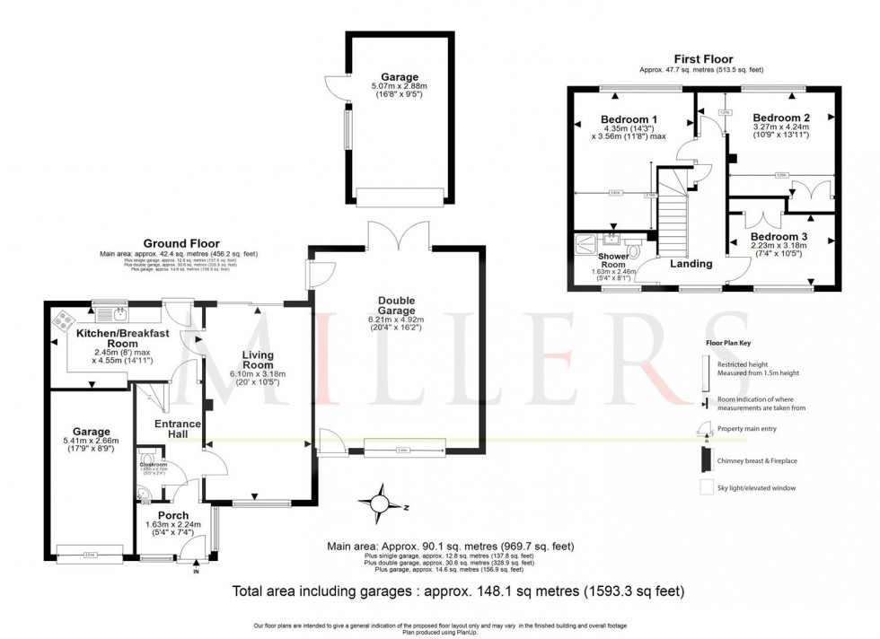 Floorplan for Rowley Mead, Thornwood, Epping