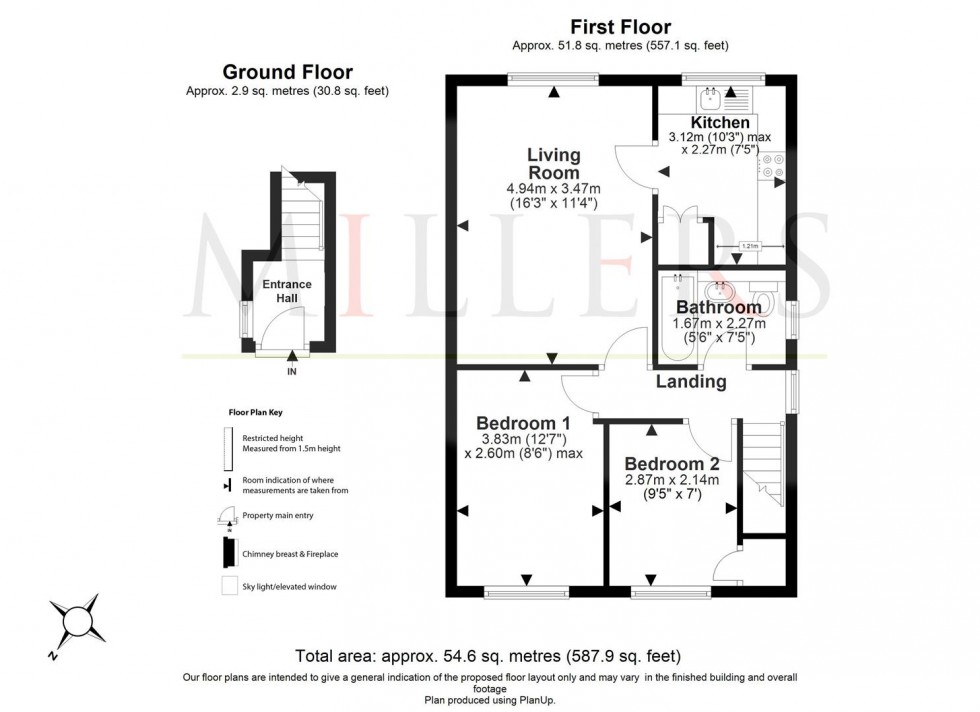 Floorplan for Weald Hall Lane, Epping