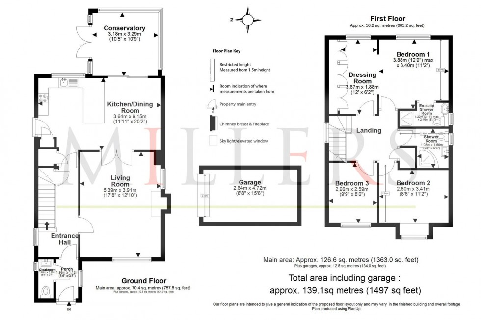 Floorplan for St. Albans Road, Coopersale.