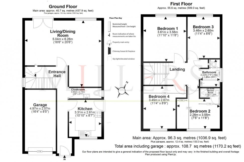 Floorplan for Hemnall Street, Epping