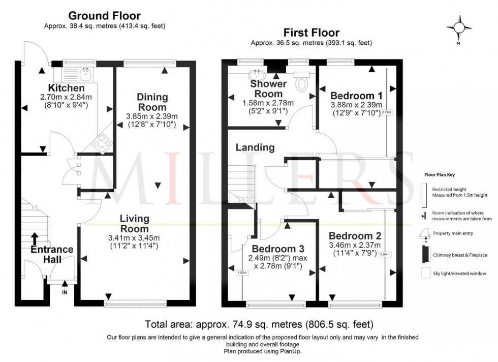 Floorplan for Parklands, Coopersale