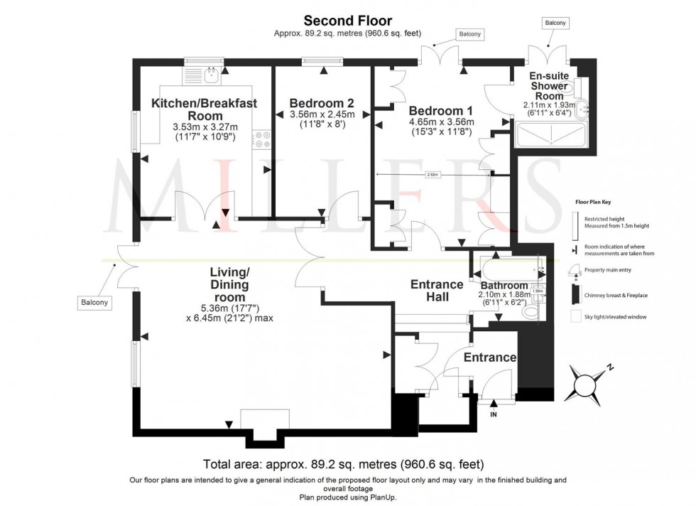 Floorplan for Theydon Bower, Epping