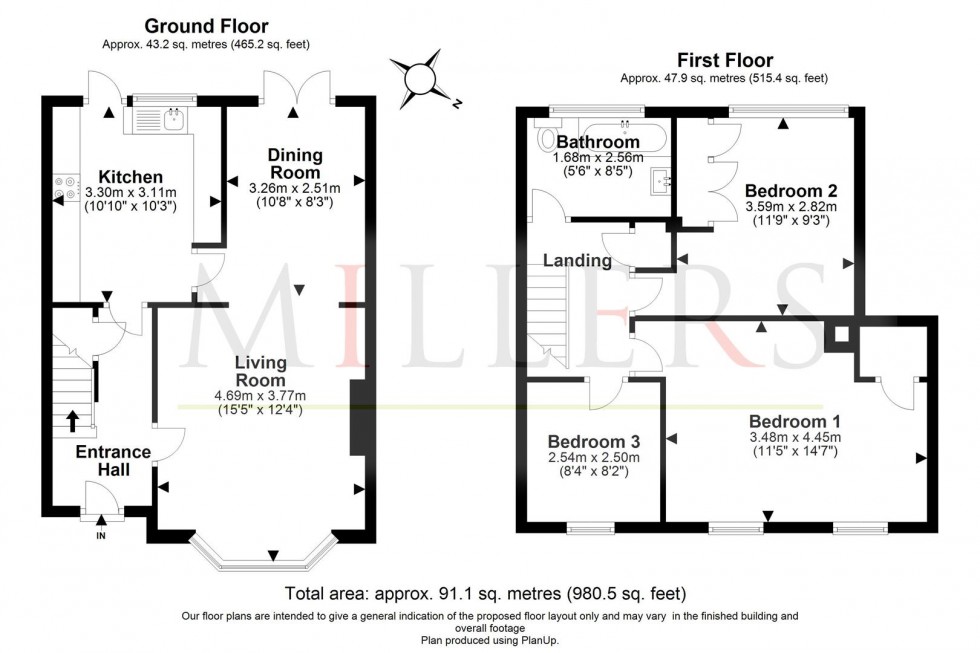 Floorplan for Crows Road, Epping