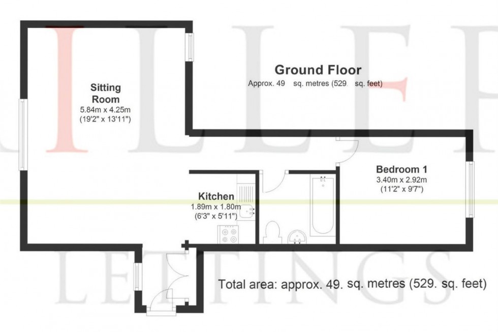 Floorplan for Allnutts Road, Epping