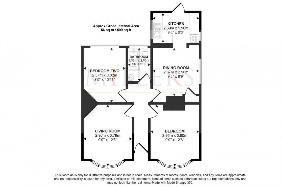 Floorplan for School Green Lane, North Weald