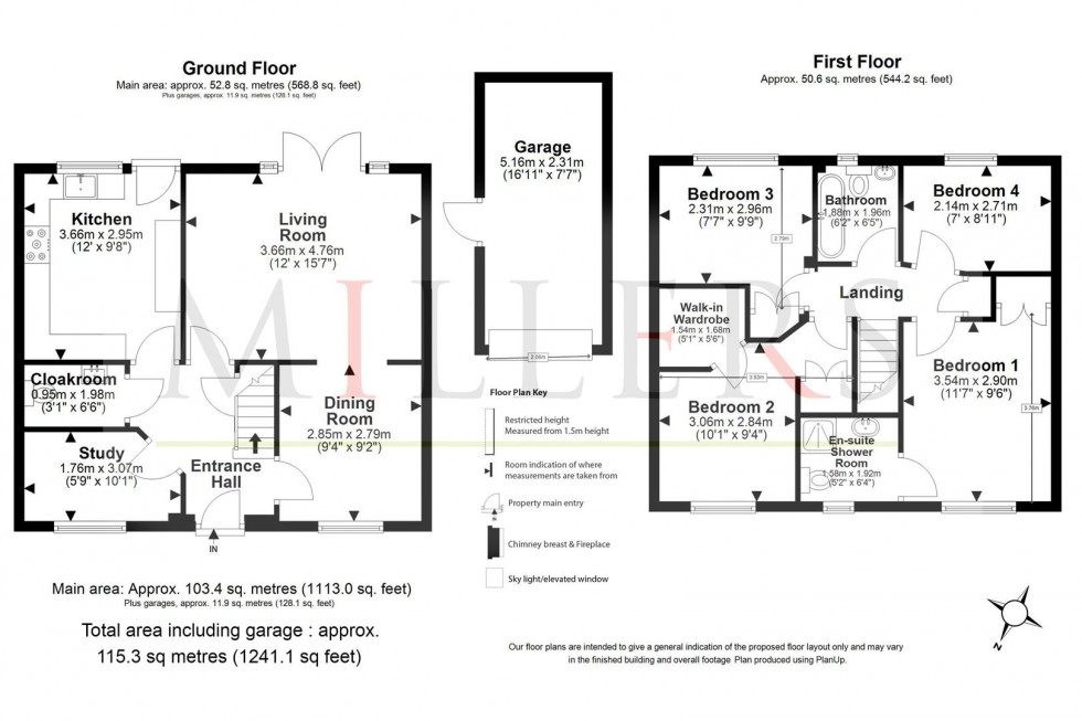 Floorplan for Tempest Mead, North Weald.