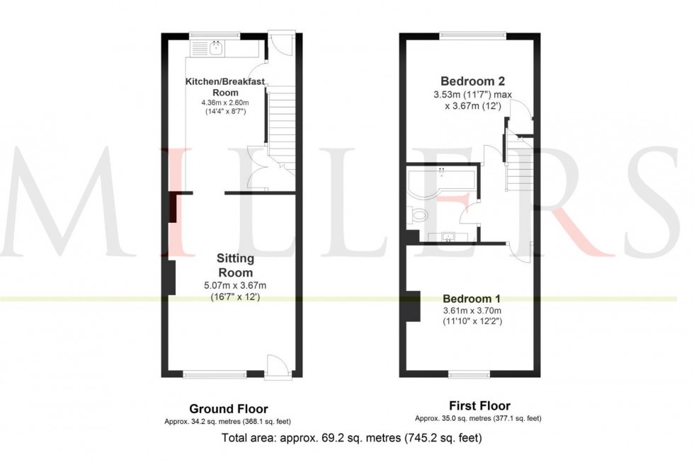 Floorplan for The Heath, Hatfield Heath