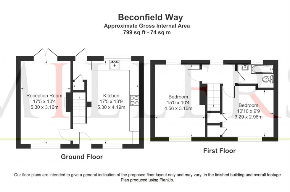 Floorplan for Beaconfield Way, Epping