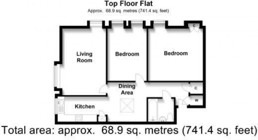 Floorplan for Spriggs Court, Palmers Hill, Epping