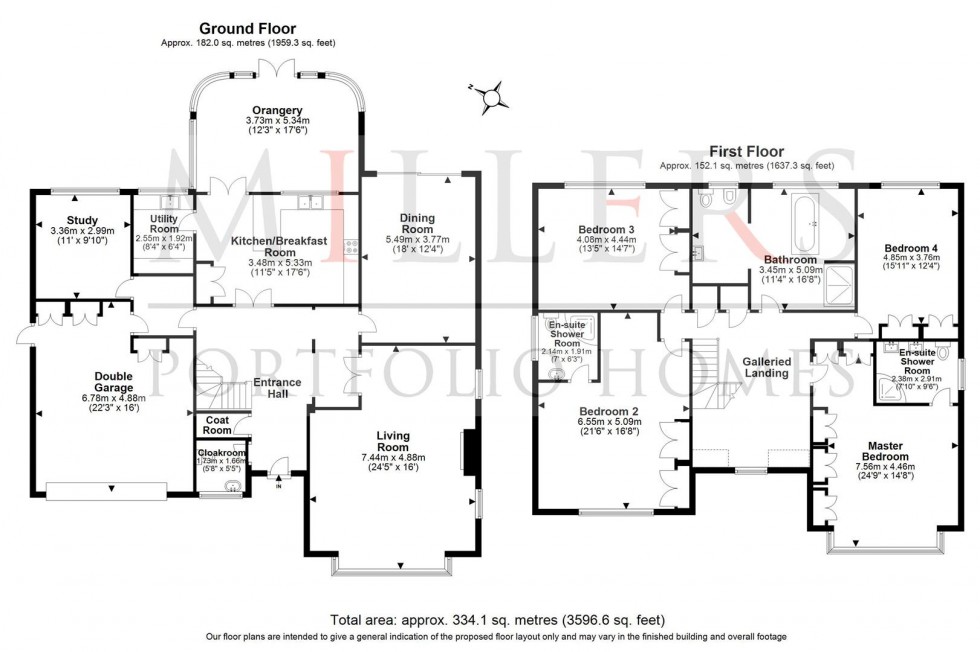 Floorplan for Bury Lane, Epping