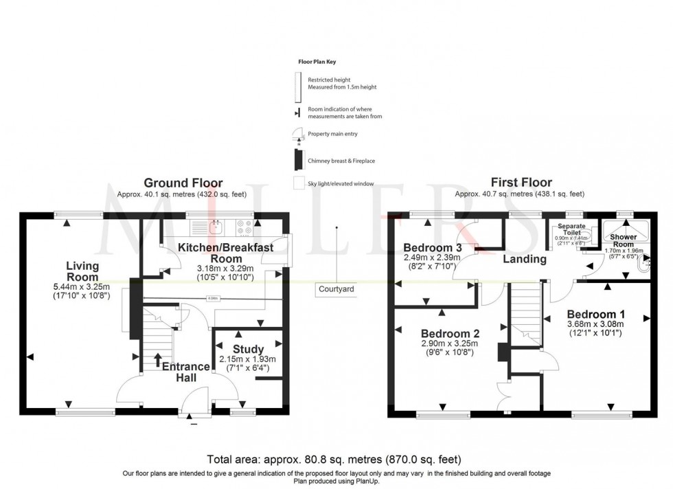 Floorplan for Coronation Hill, Epping