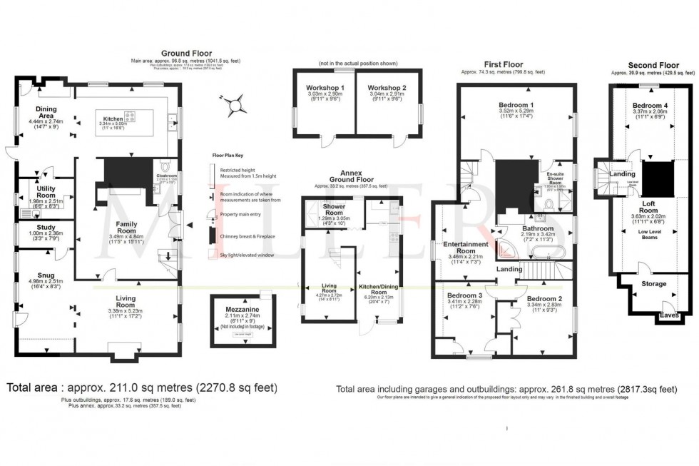 Floorplan for Park Cottage, High Road, Epping.