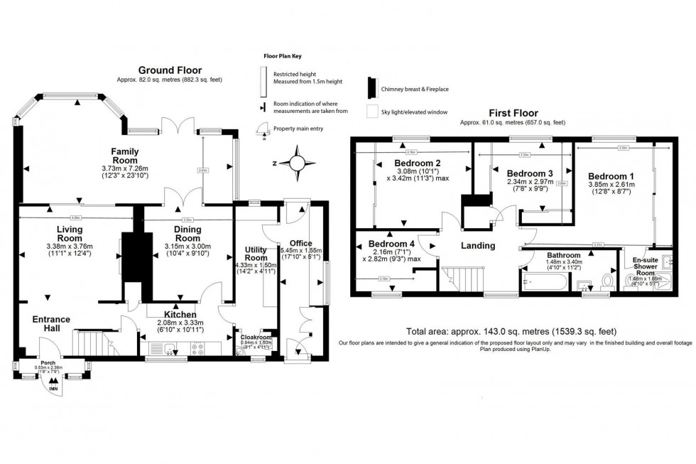 Floorplan for Queens Road, North Weald, Epping