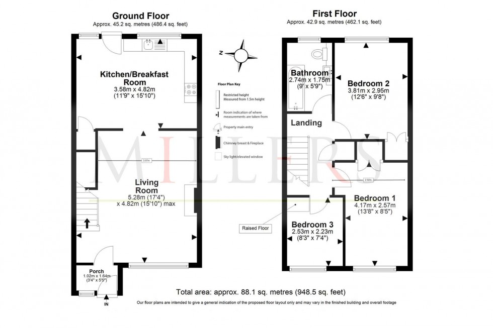 Floorplan for York Road, North Weald