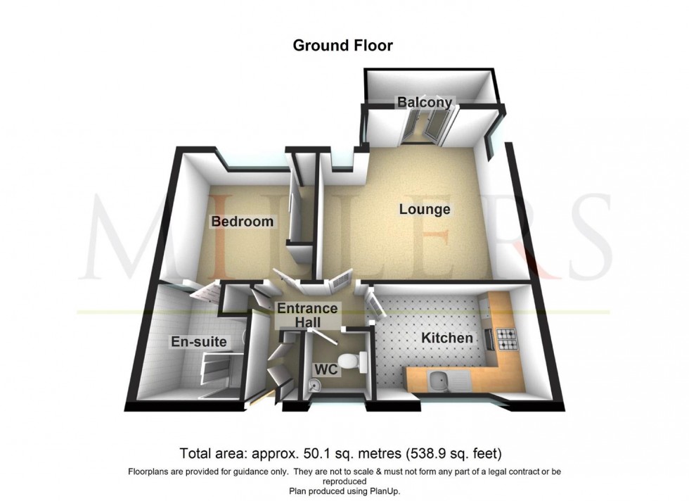 Floorplan for Cedar Court, Station Road, Epping