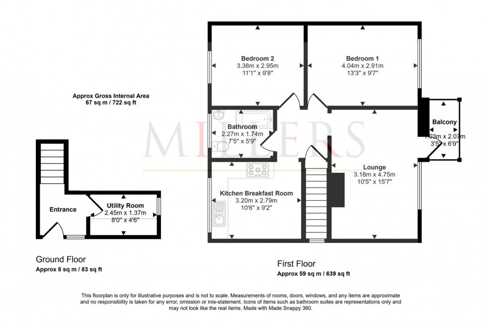 Floorplan for Lincolns Field, Epping.