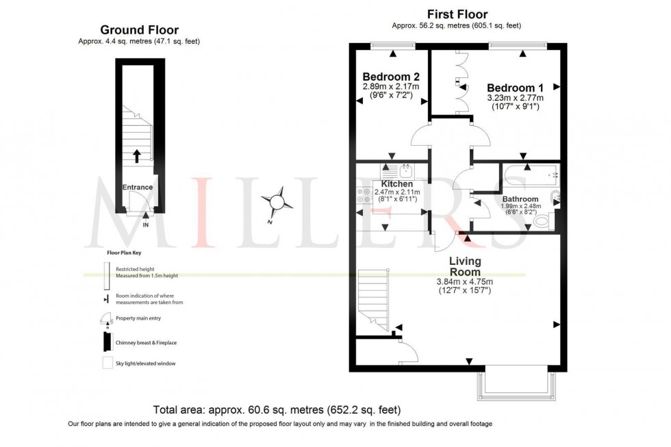 Floorplan for Hampden Close, North Weald, Epping