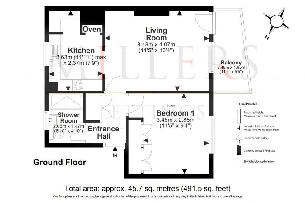 Floorplan for Ladyshot, Harlow