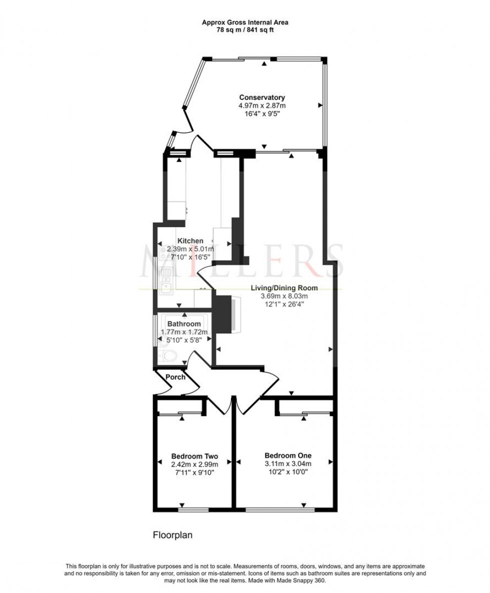 Floorplan for Princes Close, North Weald.