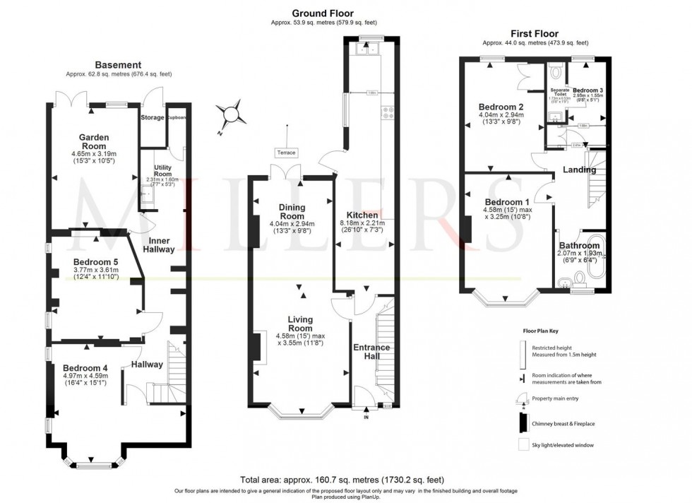 Floorplan for Kendal Avenue, Epping