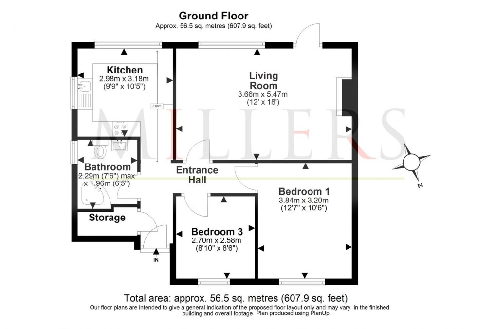Floorplan for Amesbury Close, Epping