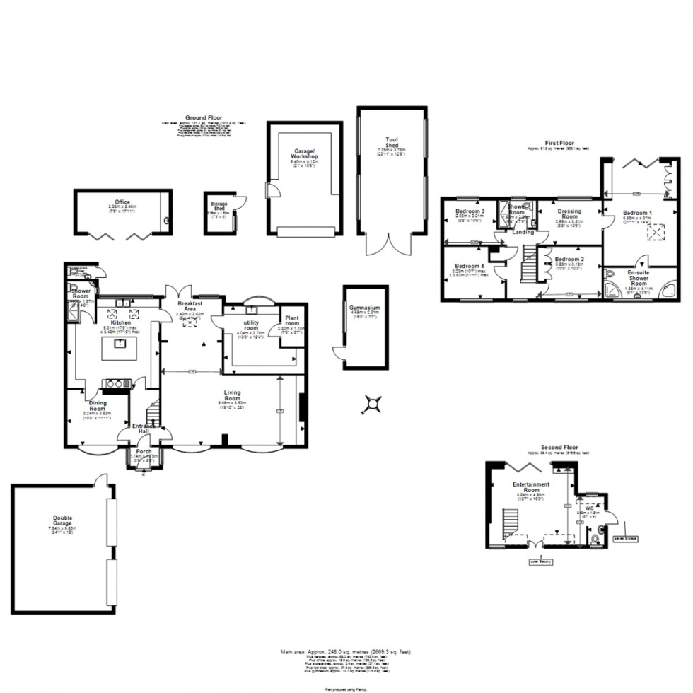 Floorplan for Timber Tops, Harlow Common,