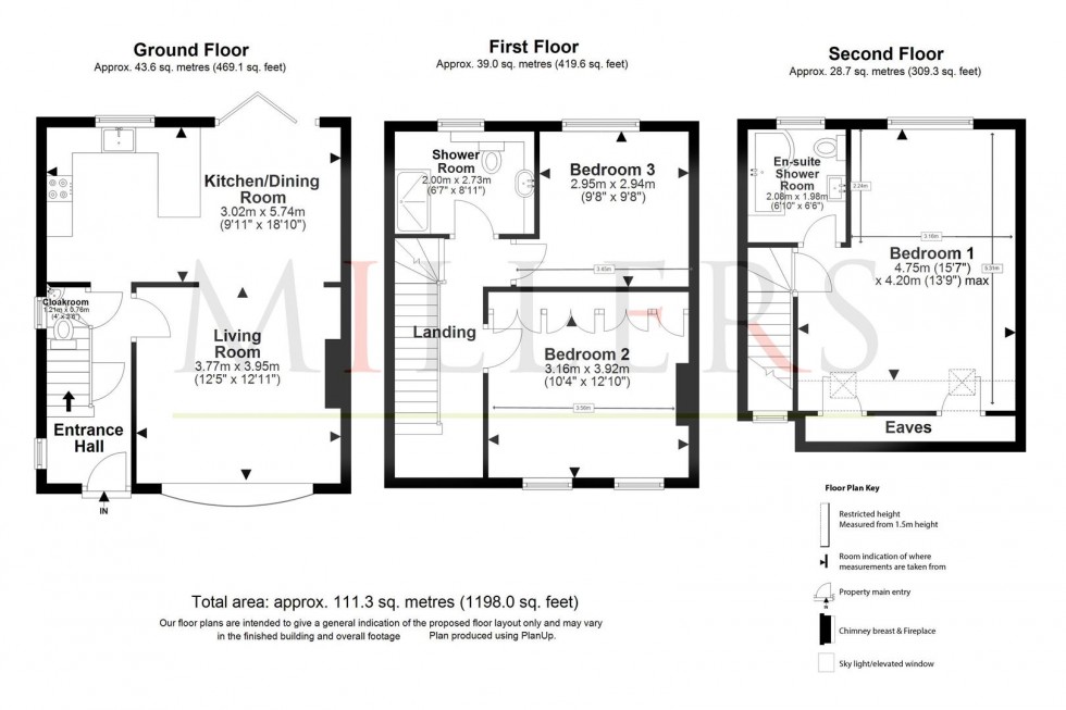 Floorplan for Upshire Road, Waltham Abbey