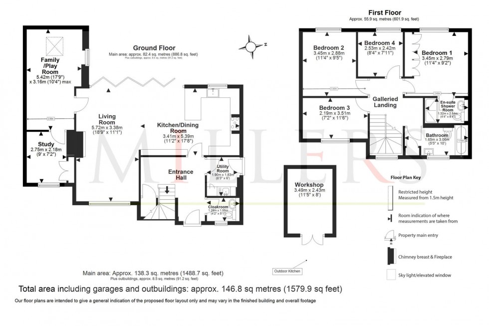 Floorplan for Coopersale Common, Coopersale