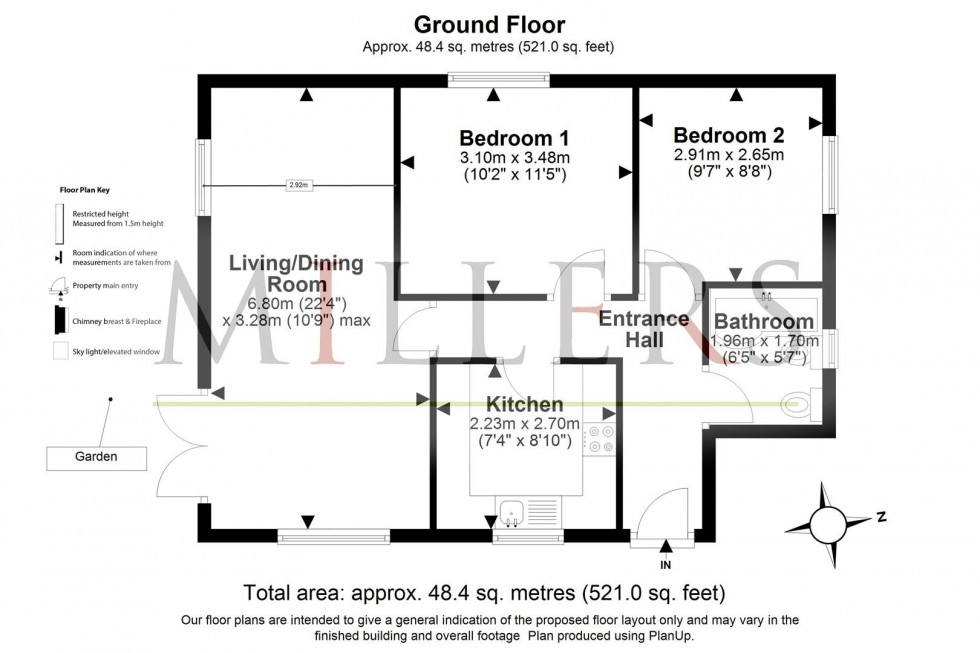 Floorplan for Hemnall Street, Epping