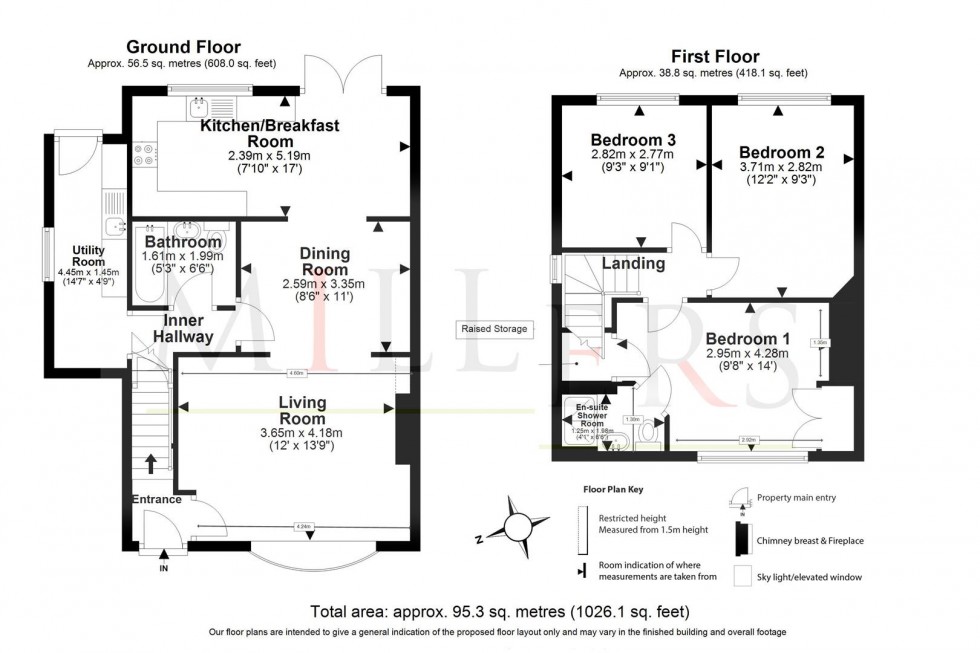 Floorplan for Colvers, Matching Green