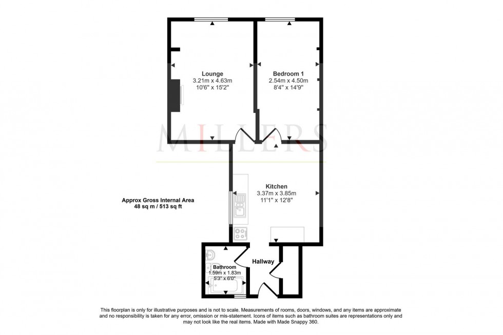 Floorplan for High Street, Ongar