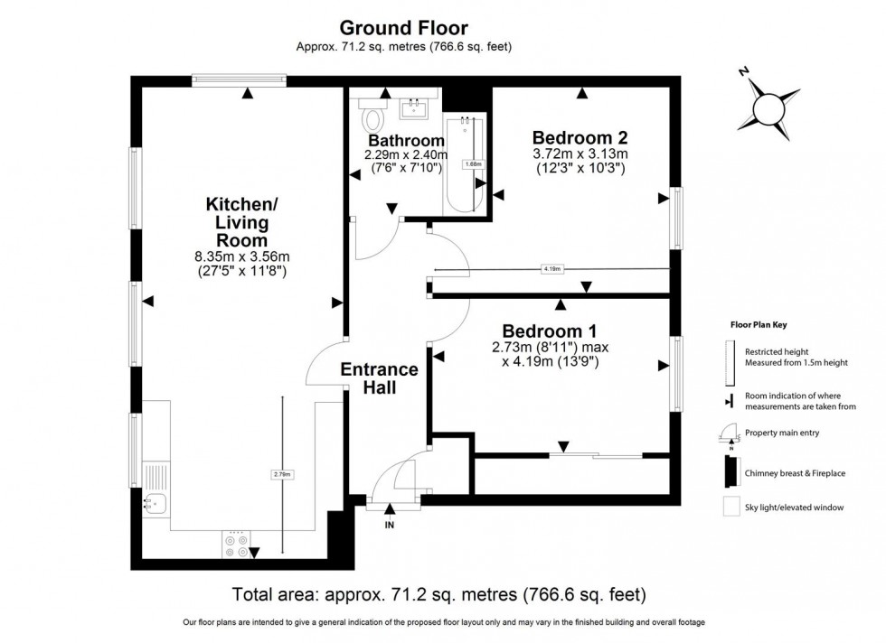 Floorplan for Archer Close, Coopersale
