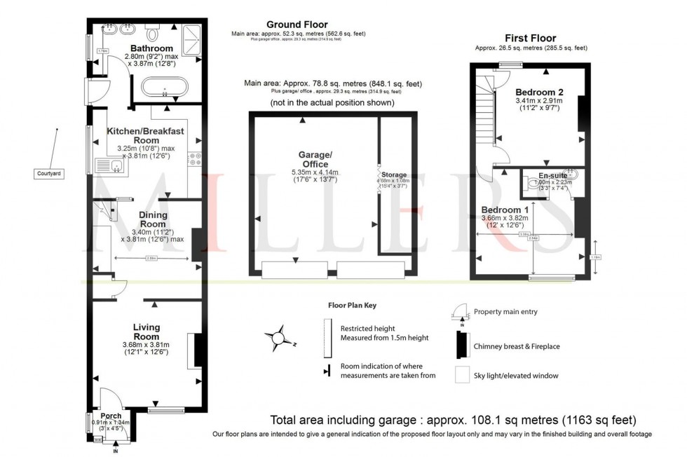 Floorplan for Woodfield Terrace, Thornwood