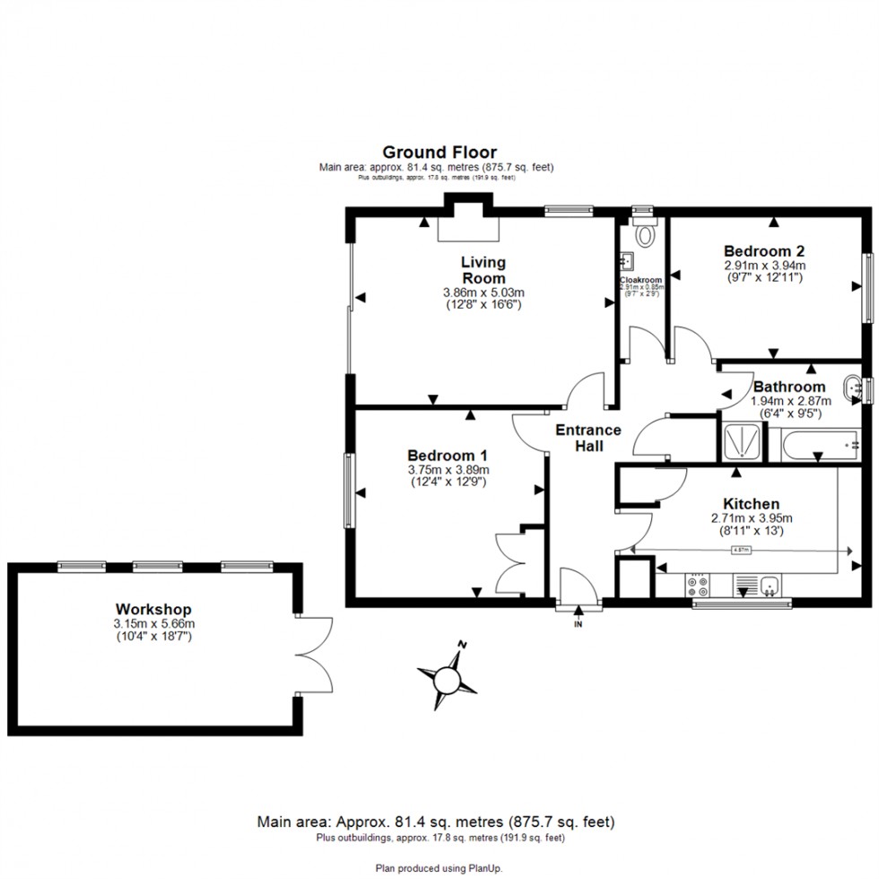Floorplan for Queens Road, North Weald, Epping
