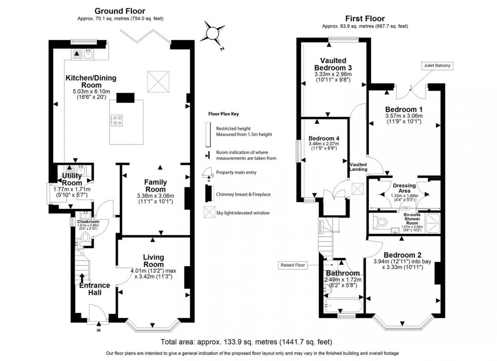 Floorplan for Tower Road, Epping