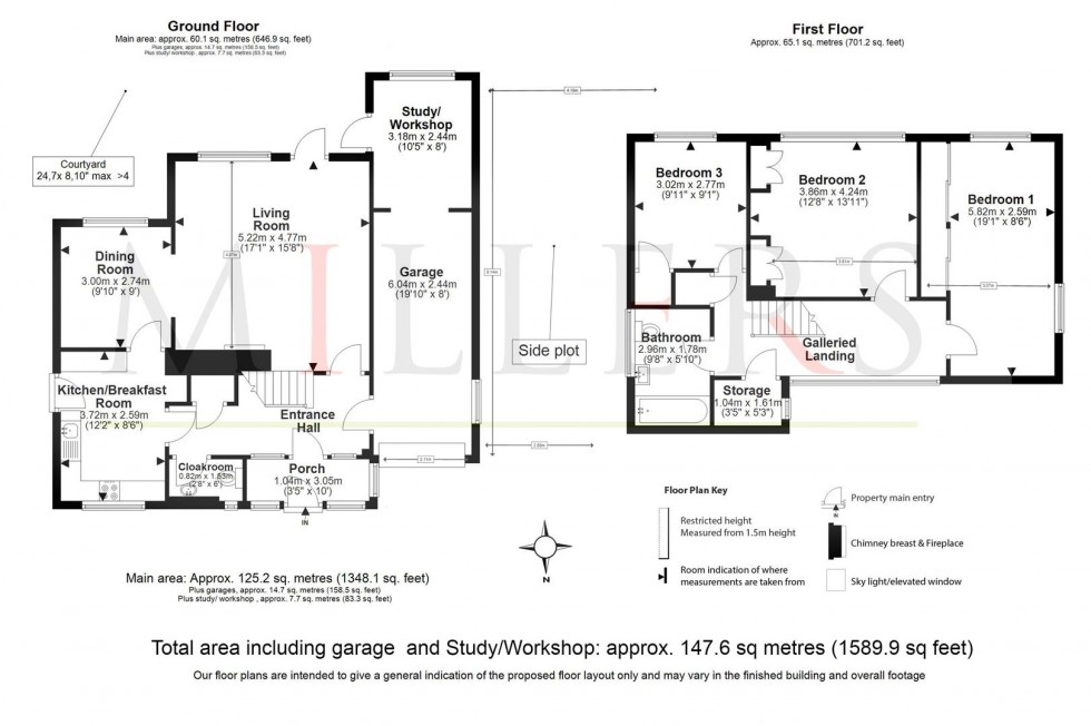 Floorplan for Ravensmere, Epping