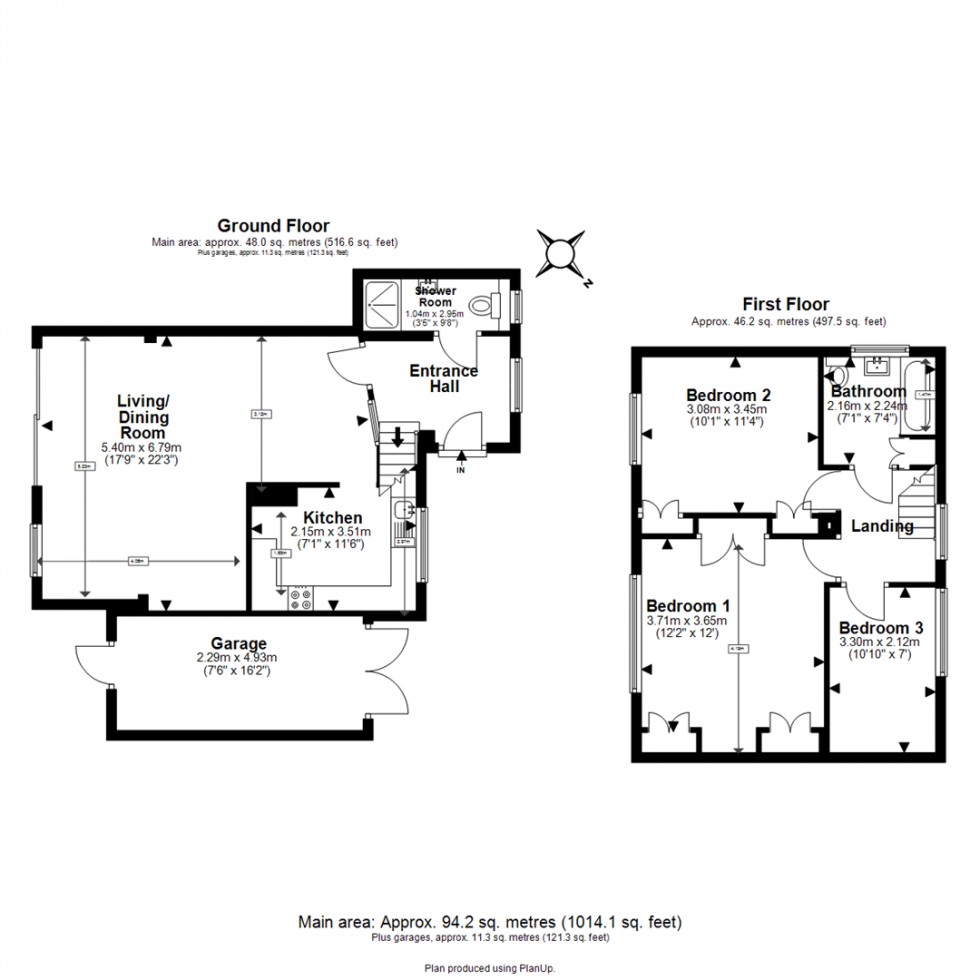 Floorplan for Lower Swaines, Epping