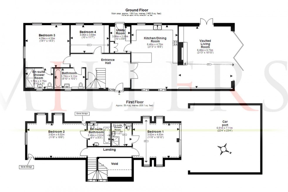 Floorplan for Manor Farm, High Beech, Loughton