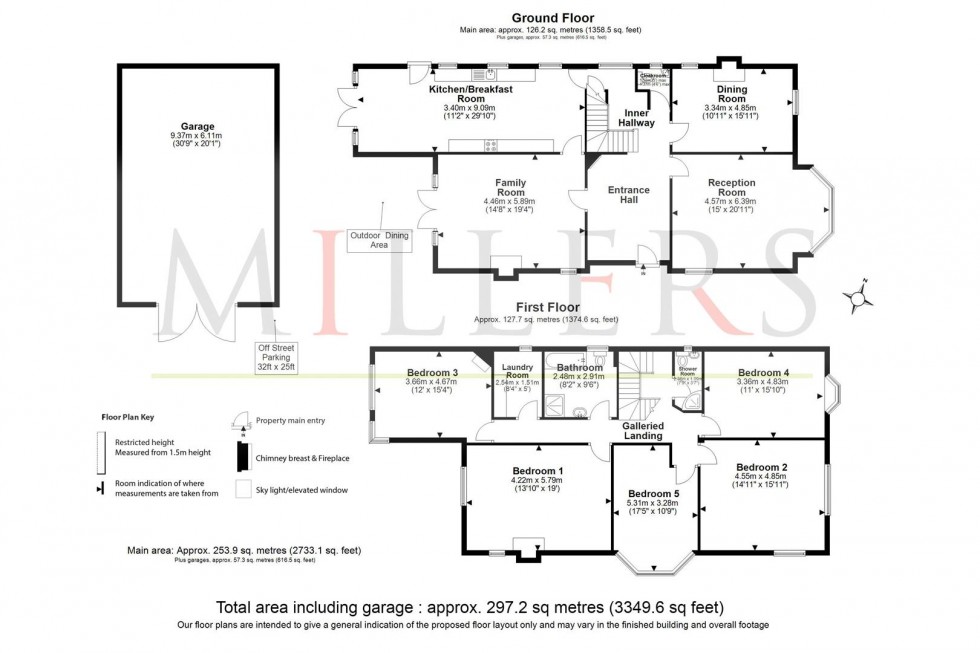Floorplan for Hermitage Walk, South Woodford