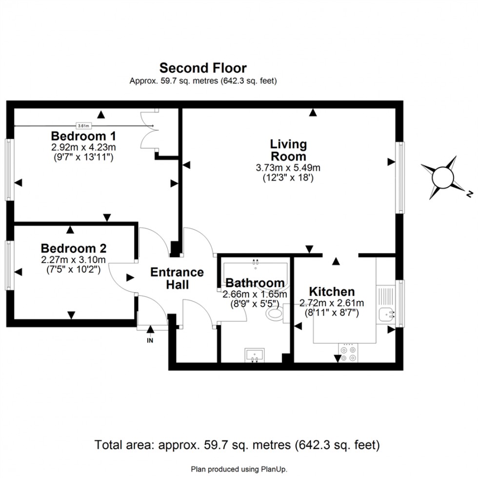 Floorplan for The Plain, Epping