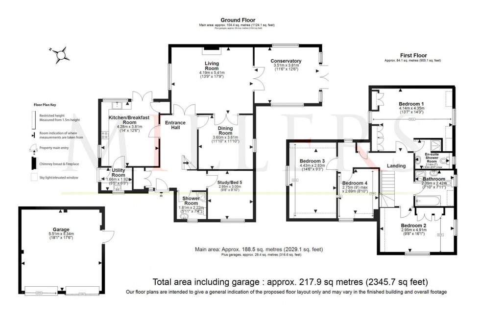 Floorplan for Thornbrook, Thornwood.